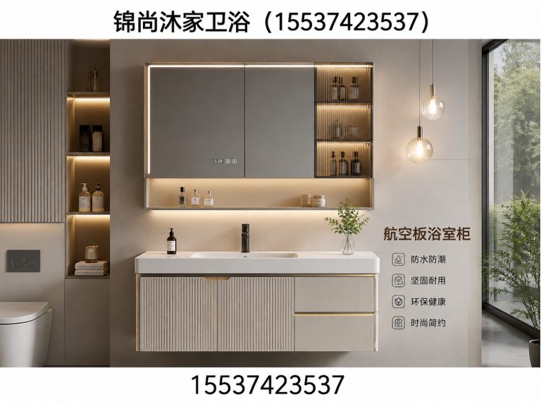 许昌实木烤漆浴室柜展示图